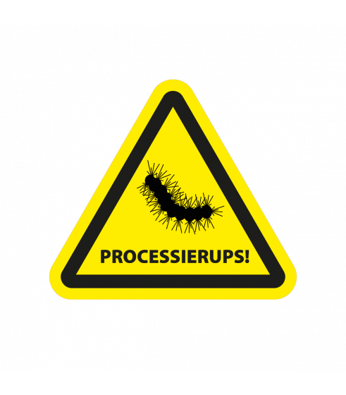Pas op Processierups PP en vinyl 200mm